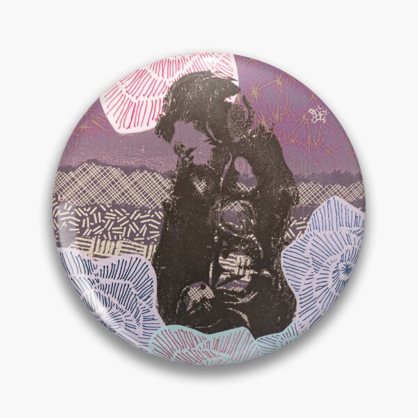Item preview, Flowers in the Sea - Mixed Media Collage Print designed and sold by SnapStick Travel Stickers.