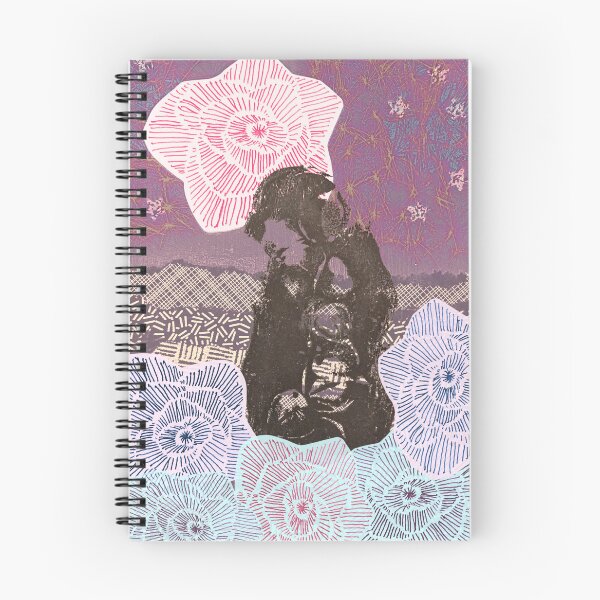 Item preview, Flowers in the Sea - Mixed Media Collage Print designed and sold by SnapStick Travel Stickers.