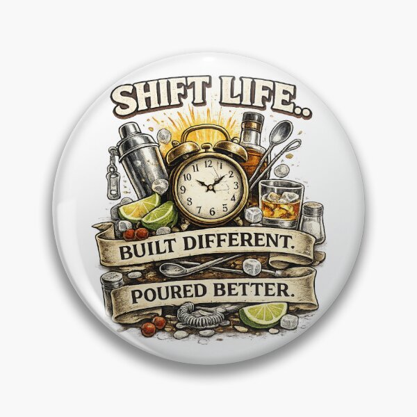 Item preview, Shift life Bartender Pun designed and sold by Shakesipserve.