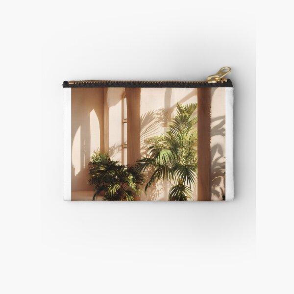 Item preview, Minimalist Mediterranean Archways with Palm Shadows Art Print designed and sold by Emberearth.