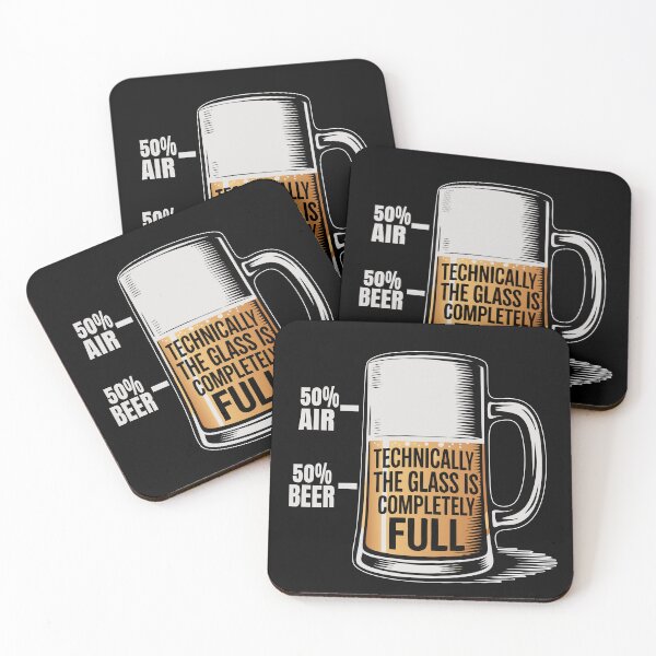 Item preview, Technically The Glass is Completely Funny beer lovers designed and sold by Colorfulman.