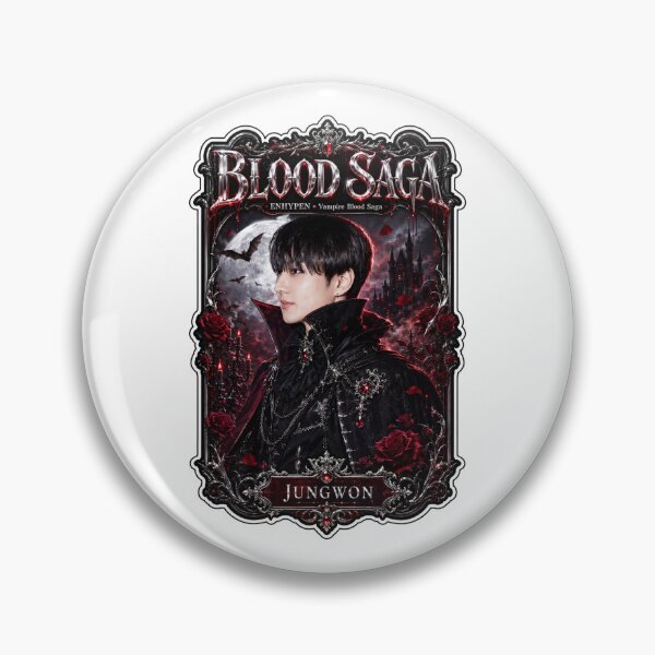 Item preview, Jungwon ENHYPEN Gothic Vampire Prince Blood Saga Artwork Print designed and sold by Valeree Store.
