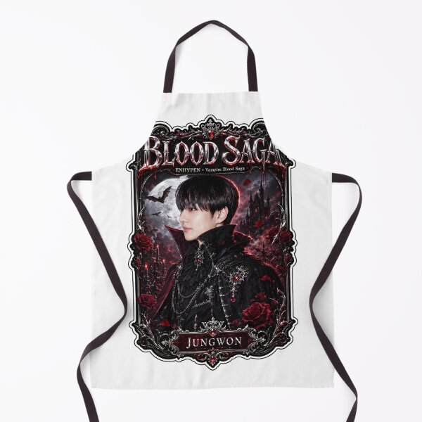 Item preview, Jungwon ENHYPEN Gothic Vampire Prince Blood Saga Artwork Print designed and sold by Valeree Store.