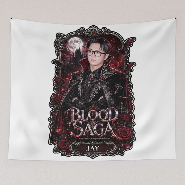 Item preview, Blood Saga Jay ENHYPEN Cyber Vampire Tour Fanmade Art designed and sold by Valeree Store.