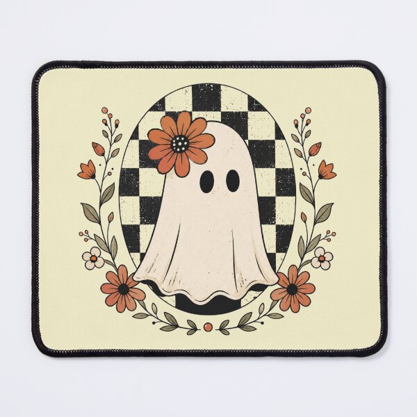 Item preview, Minimalist Daisy Ghost Simple Checkered Vintage Floral Ghost Tee designed and sold by Yellowriversss.