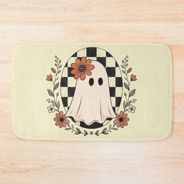 Item preview, Minimalist Daisy Ghost Simple Checkered Vintage Floral Ghost Tee designed and sold by Yellowriversss.