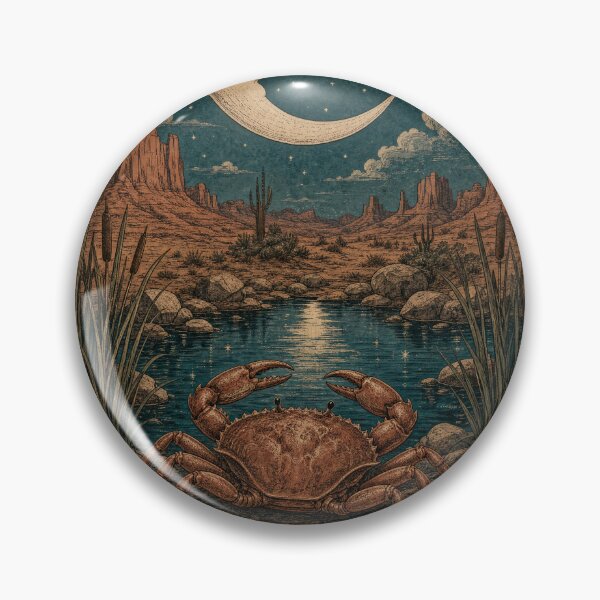 Item preview, Cancer – Celestial Crab Vintage Zodiac Tarot Design designed and sold by Arrow2025.