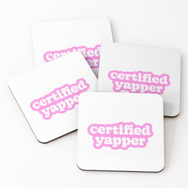 Item preview, Certified Yapper Pink Sticker designed and sold by alexusarena.