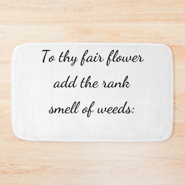 Item preview, “To thy fair flower add the rank smell of weeds:” - handwriting black designed and sold by ariksworld.