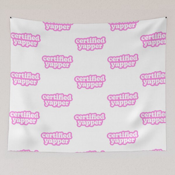 Item preview, Certified Yapper Pink Sticker designed and sold by alexusarena.