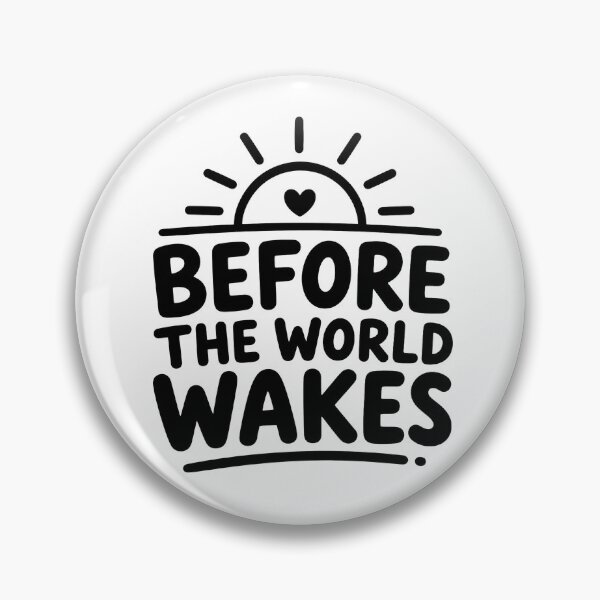 Item preview, Before the World Wakes – Minimal Romantic Typography | Sunrise Love Sticker | Aesthetic Couple Gift designed and sold by Lovestickerco.