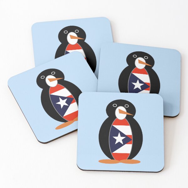 Item preview, Puerto Rican Ms. Penguin – Cute Puerto Rico Flag Penguin Design designed and sold by AuntieShoe.