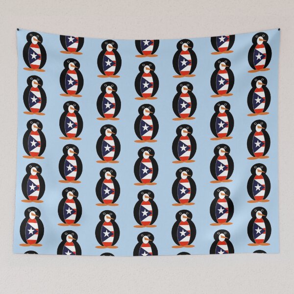 Item preview, Puerto Rican Ms. Penguin – Cute Puerto Rico Flag Penguin Design designed and sold by AuntieShoe.