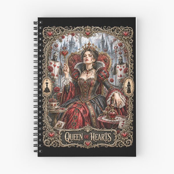 Item preview, Queen of Hearts T-Shirt | Gothic Playing Card Dark Fairytale Art designed and sold by LintonGriffin.
