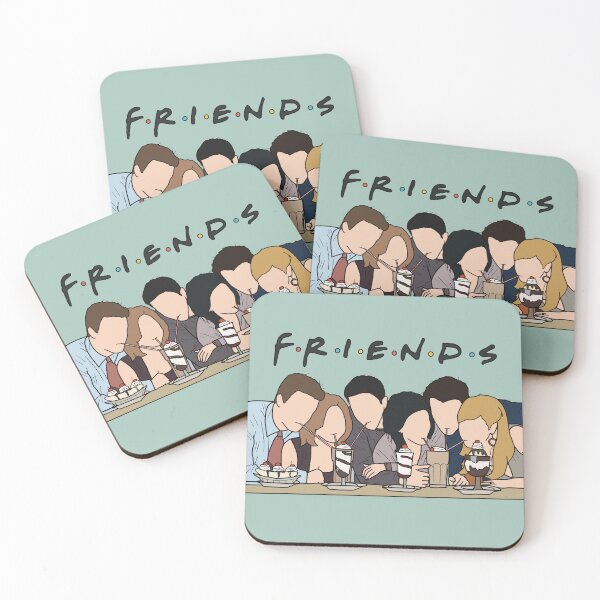 Item preview, Iconic Friends Milkshakes Poster colourful Illustration  designed and sold by Line & Tide.