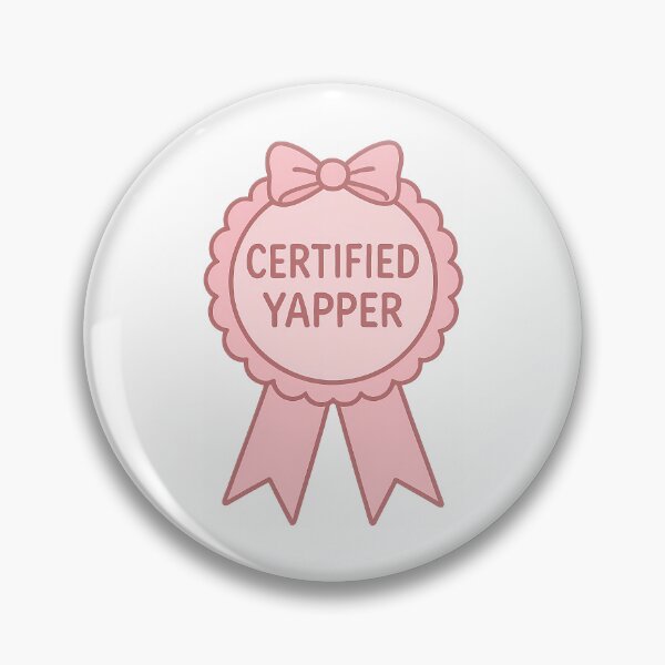 Item preview, Certified Yapper Ribbon Sticker designed and sold by alexusarena.