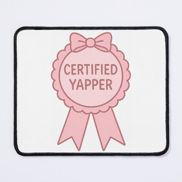 Item preview, Certified Yapper Ribbon Sticker designed and sold by alexusarena.