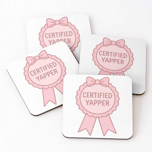 Item preview, Certified Yapper Ribbon Sticker designed and sold by alexusarena.