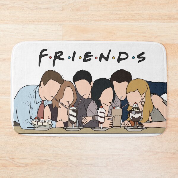 Item preview, Iconic Friends Milkshakes Poster colourful Illustration  designed and sold by Line & Tide.