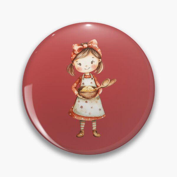 Item preview, Little Girl with Baking Bowl designed and sold by toKencrong.