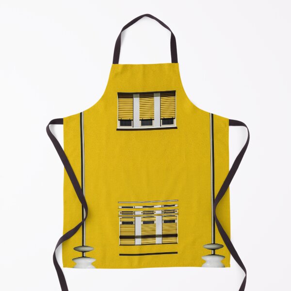 Item preview, golden yellow window with symmeteric street lamps designed and sold by mister-john.
