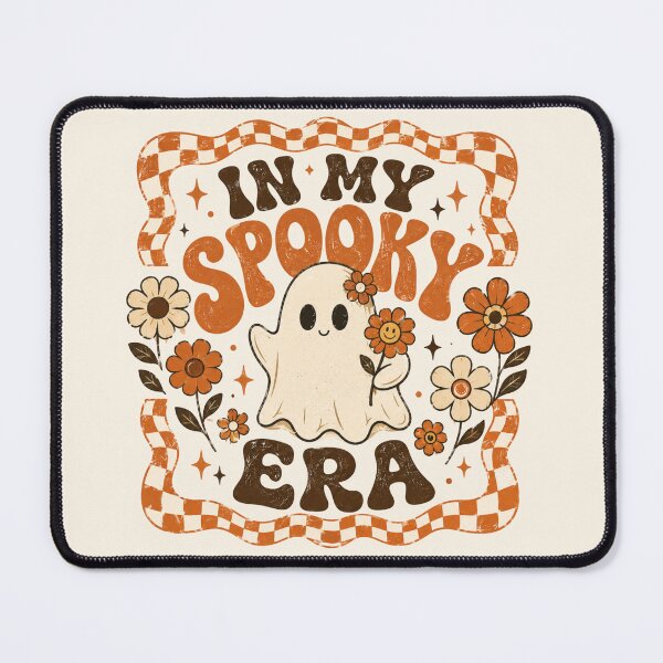 Item preview, In My Spooky Era Retro Ghost Groovy Floral Checkered Halloween Slogan designed and sold by Yellowriversss.