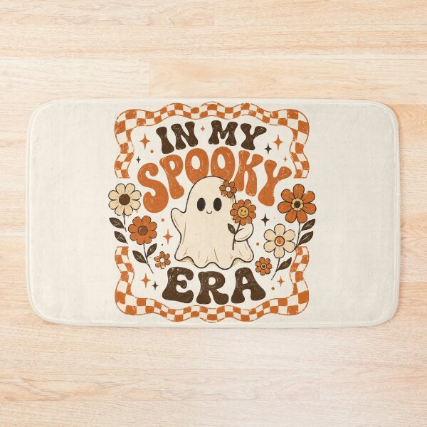 Item preview, In My Spooky Era Retro Ghost Groovy Floral Checkered Halloween Slogan designed and sold by Yellowriversss.
