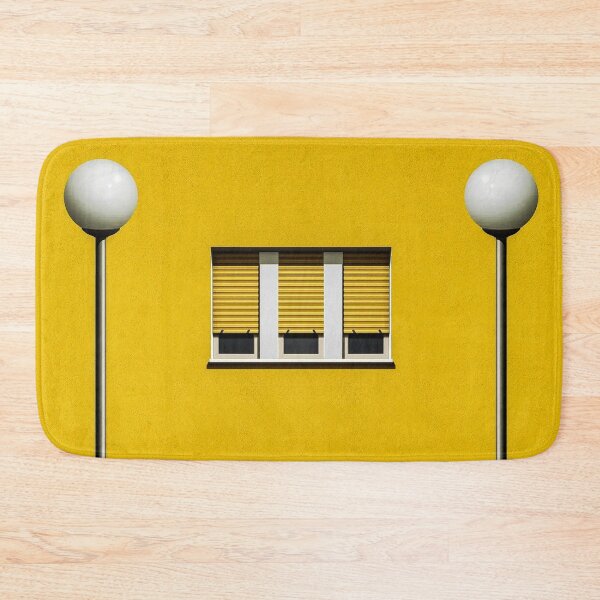 Item preview, golden yellow window with symmeteric street lamps designed and sold by mister-john.