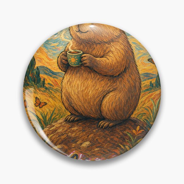 Item preview, Professional Nap Taker Funny Groundhog Van Gogh T-Shirt designed and sold by KIDEnia.