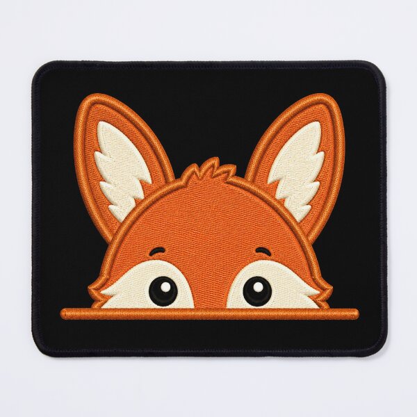 Item preview, Cute Baby Fox Peek Embroidery Illustration designed and sold by ColorSplash123.