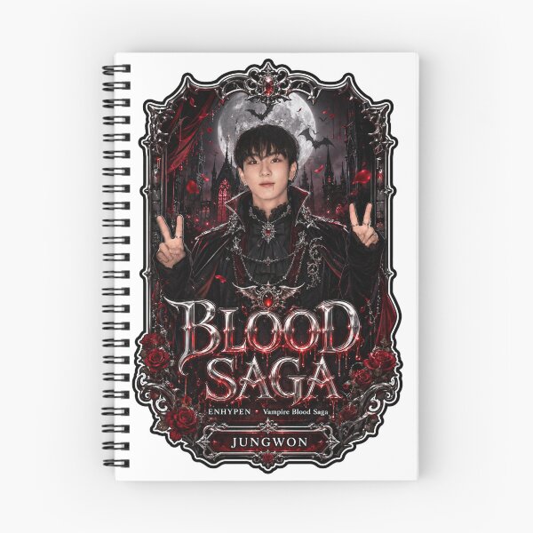 Item preview, ENHYPEN Jungwon Blood Saga World Tour Vampire Fan Art designed and sold by Valeree Store.