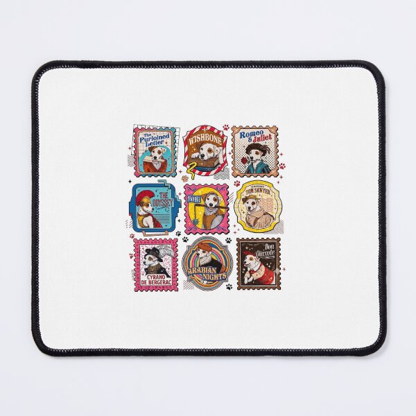 Item preview, Wishbone Dog Vintage Stamps designed and sold by OscarLucas.
