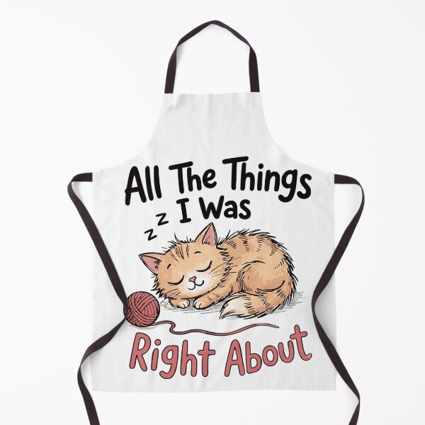 Item preview, All The Things I Was Right About Sleeping Orange Cat And Yarn classic t-shirt designed and sold by pawsome purrfect.