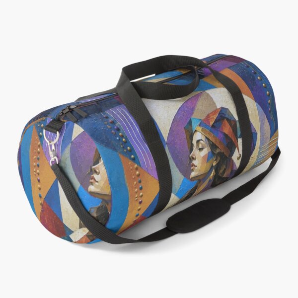 Item preview, Female minstrel a cubist painting. designed and sold by GalleryKauffeld.