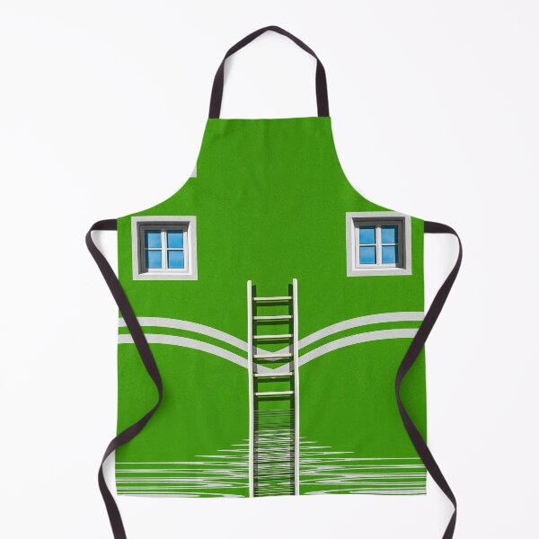 Item preview, bright green shapes and ladders symmetric design designed and sold by mister-john.