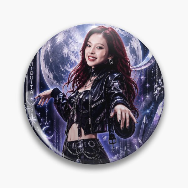 Artikelvorschau, Fan-Merchandise zu Chiquita BABYMONSTER Blue Gothic Vampire Moon entworfen und verkauft von Valereekmerch.