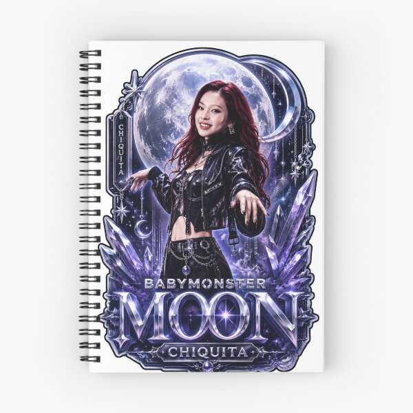 Item preview, Fanmade Chiquita BABYMONSTER Blue Gothic Vampire Moon Merch designed and sold by Valereekmerch.