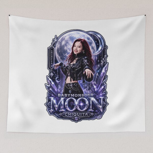 Item preview, Fanmade Chiquita BABYMONSTER Blue Gothic Vampire Moon Merch designed and sold by Valereekmerch.
