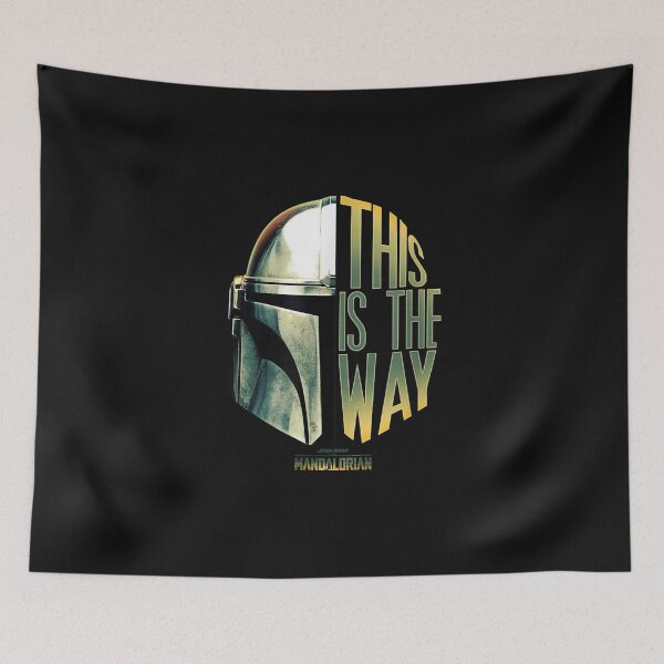 Item preview, The Manda.lorian This Is The Way Helmet Logo Stack designed and sold by AndrewMiddleton.