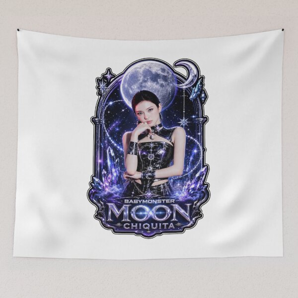 Item preview, Chiquita BABYMONSTER Dark Blue Vampire Fanmade Sticker Art designed and sold by Valereekmerch.