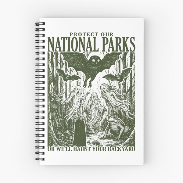 Item preview, Protect Our National Parks Shirt Cryptid Tee Cryptidcore Haunt Your Backyard Tshirt Retro National Park Sweatshirt Hiking Gift designed and sold by LessIsLoud.