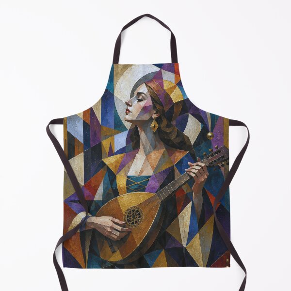Item preview, A cubist painting of a Minstrel designed and sold by GalleryKauffeld.