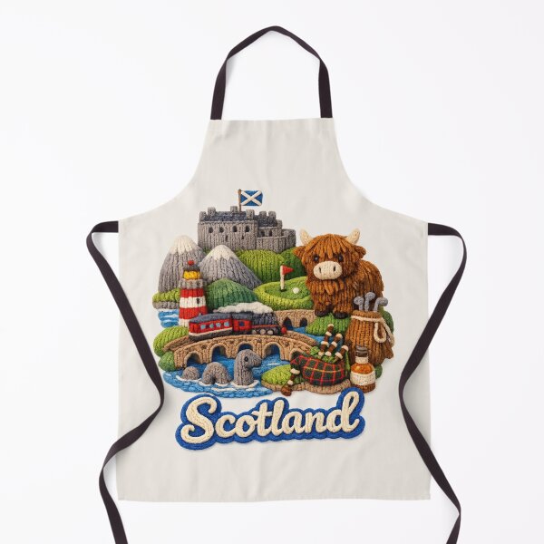 Item preview, Cute Knitted Scotland Landmark | Handmade Yarn Knit Travel Souvenir designed and sold by Moons Studio.