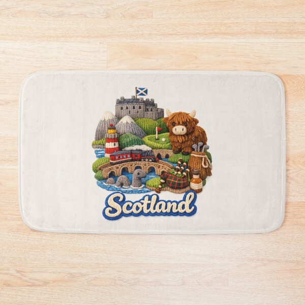 Item preview, Cute Knitted Scotland Landmark | Handmade Yarn Knit Travel Souvenir designed and sold by Moons Studio.