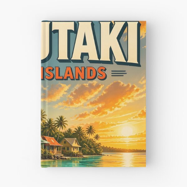 Item preview, Aitutaki, Cook Islands: Scenic-Style Painterly Travel Poster designed and sold by LSVart.