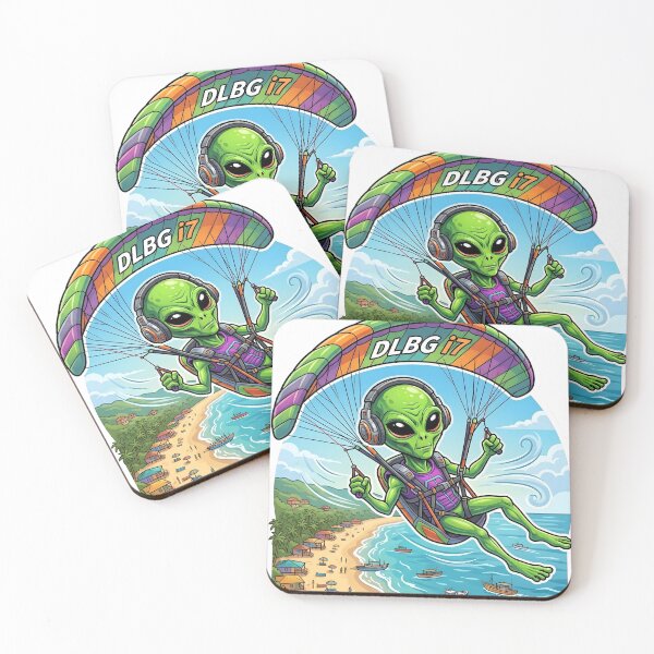 Item preview, DLBG i7 - Alien Cartoon Paraglider  designed and sold by DLBG-STORE.