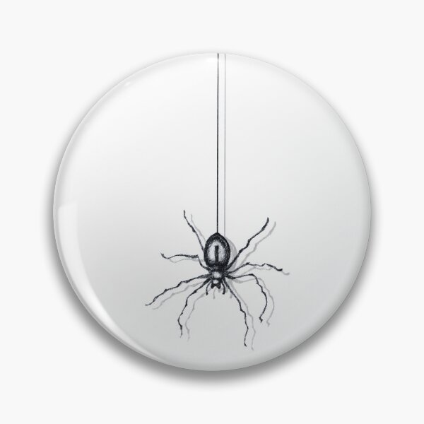 Item preview, Minimalist Spider Web - Hand-Drawn Gothic Ink Art designed and sold by BlackNordicLines.