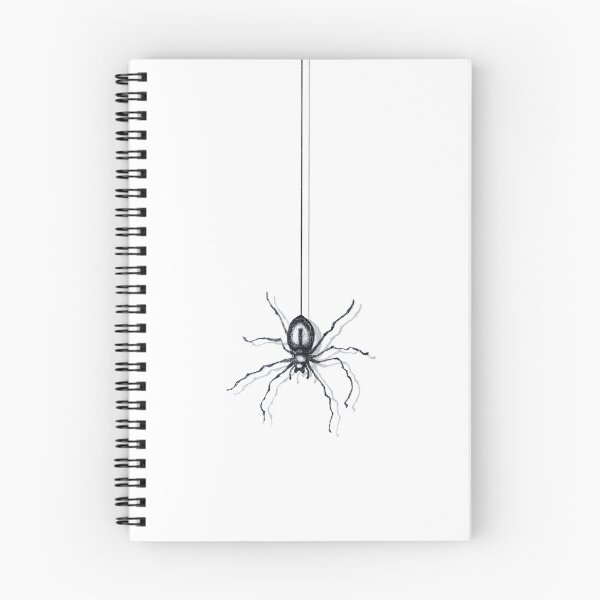 Item preview, Minimalist Spider Web - Hand-Drawn Gothic Ink Art designed and sold by BlackNordicLines.