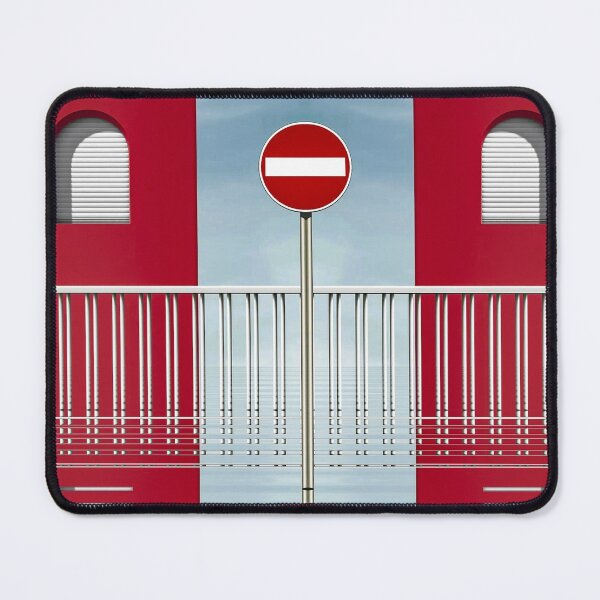 Item preview, no-entry sign with arched windows and red walls designed and sold by mister-john.