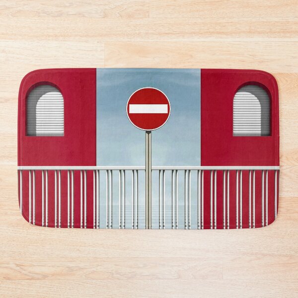 Item preview, no-entry sign with arched windows and red walls designed and sold by mister-john.
